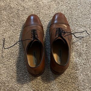 Johnston & Murphy Men's Tan Leather Oxfords